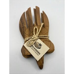 Hardwoods Of The South Pacific Honu Turtle Salad Tossing Fork Hand Carved Hawaii